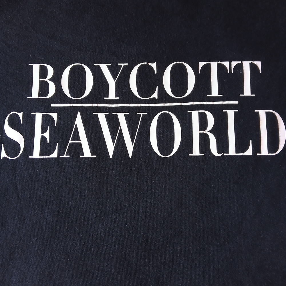 Boycott Seaworld Black Organic Tee